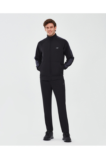 Skechers Coll. M Track Suit Set Erkek Siyah Eşofman Takımı S241211