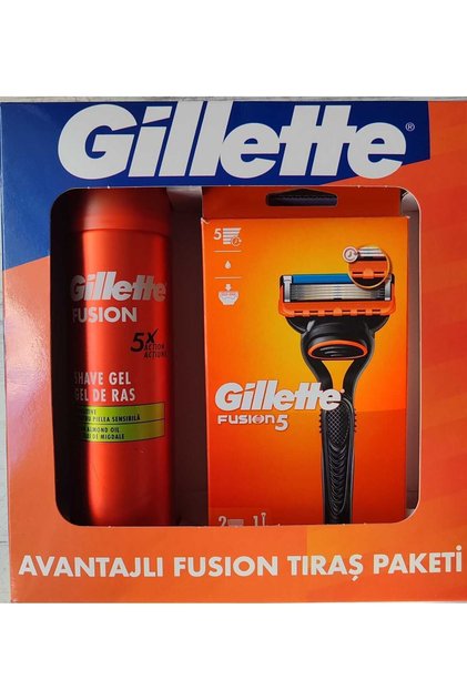 Fusion 5 Tıraş Makinesi + 2 Yedek Tıraş Bıçağı + 200 Ml Traş Jeli