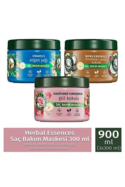 Herbal Essences Saç Bakım Maskesi 300mlx3 - Fiyatı, Yorumları