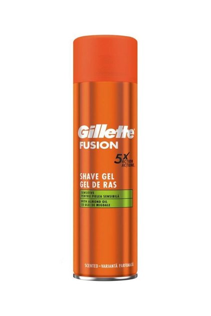 Fusion 5X Sensitive Badem Yağlı Tıraş Jeli 200 ml