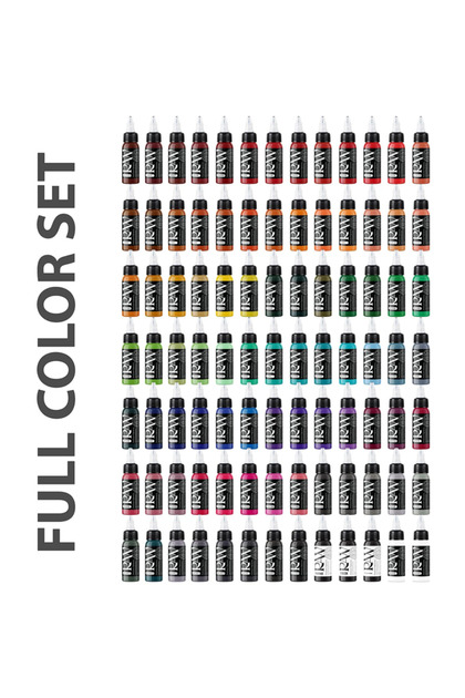 Pigments Complete Set 101 Renk 1 oz 30 ml Dövme Boyası Seti