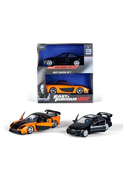 Jada Hızlı & Öfkeli 2'li Paket Heıst Honda Cıvıc EJ1 & Han's Mazda