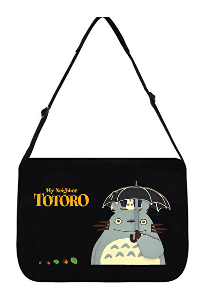 Cemira Y2k My Neighbor Totoro Anime Postacı Çantası, Tote Bag, Bez