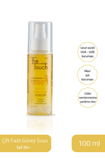 The Touch By Seda Altın Çift Fazlı Güneş Suyu 50+ SPF 100 ml