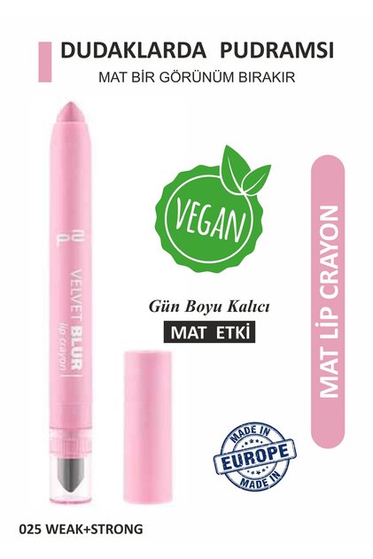 Velvet Blur Lip Crayon Red 040 Soft + Hard