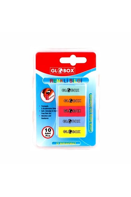 Mini Colored Eraser Set 10 Pieces25001695