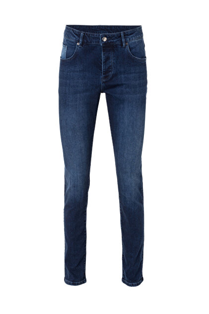 Lacivert Renk 5 Cepli Denim Pantolon