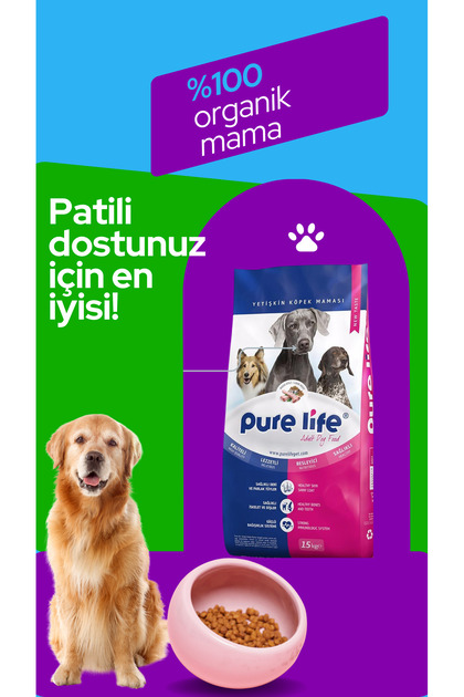 Pure Life Kuzu Etli & Pirinçli Köpek Maması 15 kg Fiyatı