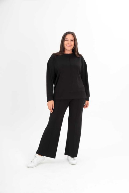 Women's Modal Fabric Wide Leg Tracksuit Set