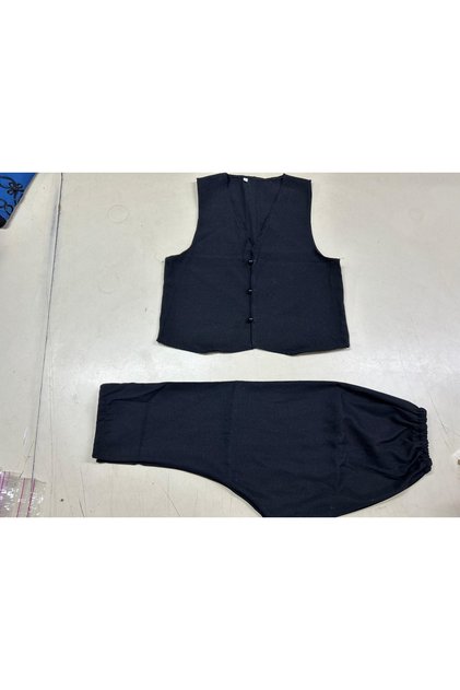 Local Costume Folklore Outfit Boy's Costumes April 23Rd Outfits Black Vest Baggy Pants Men's