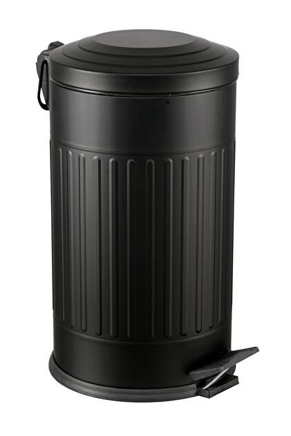 GörSeç 16 litre Siyah Vintage Çöp Kovası 16 Lt Çöp Kovası