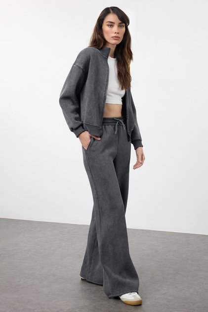 Knitted Tracksuit, Anthracite - TWOAW25EM00010