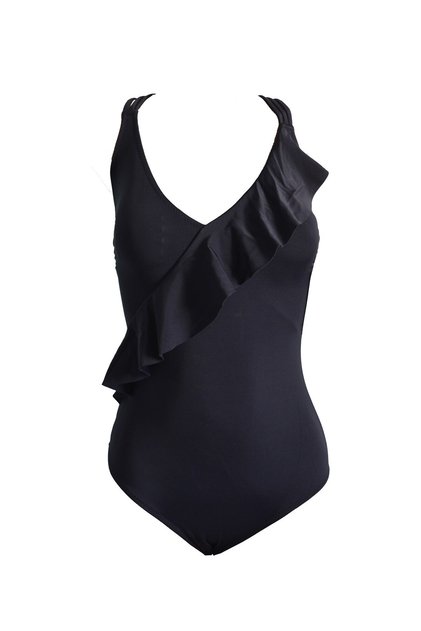 Women's Flounced Back Crossed Swimsuit