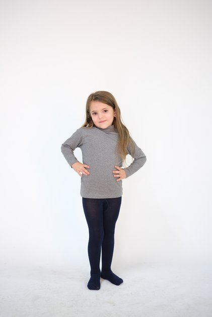 Kız Çocuk 2-6 Yaş Günlük Organik Doğal Pamuklu Likralı Basic Body Bluz