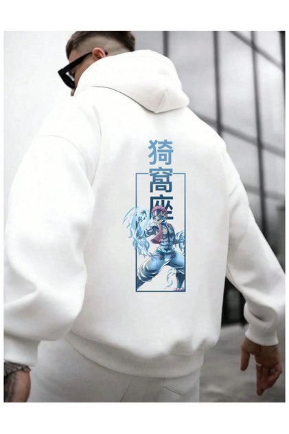 Sweat à Capuche Demon Slayer Kimetsu No Yaiba - Fermeture éclair - Unisexe - Coton Doux - Idéal Cosplay & Streetwear - Sweat Anime Fan