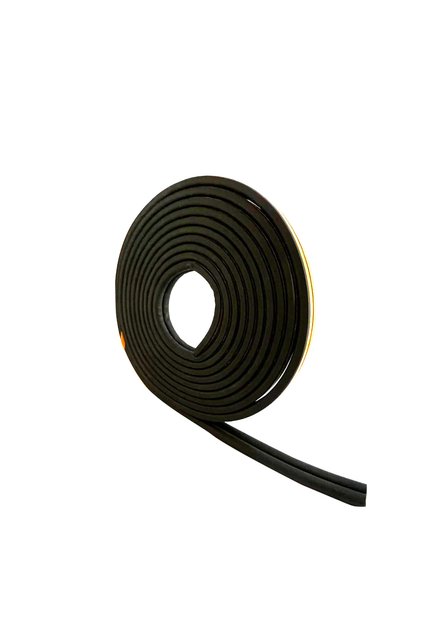 Bondit 2'li Kauçuk Kapı Ve Pencere Izolasyon Bandı/fitili 5x2-10 Metre Siyah Fitil