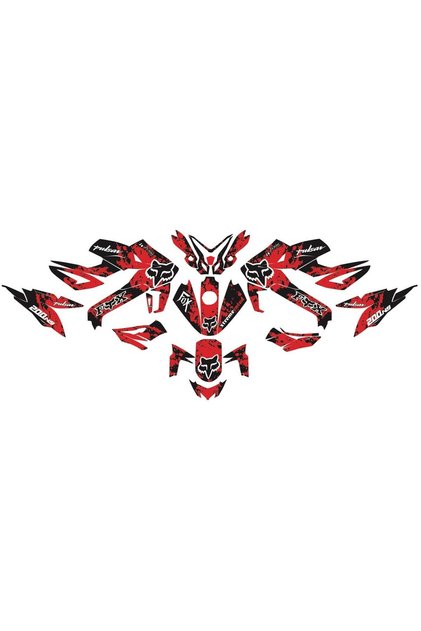 RS200 Fox Full Takım Sticker Etiket Modeli