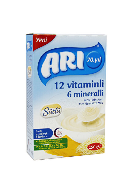 12 Vitaminli 6 Mineralli Sütlü Pirinç Unu 250 gr