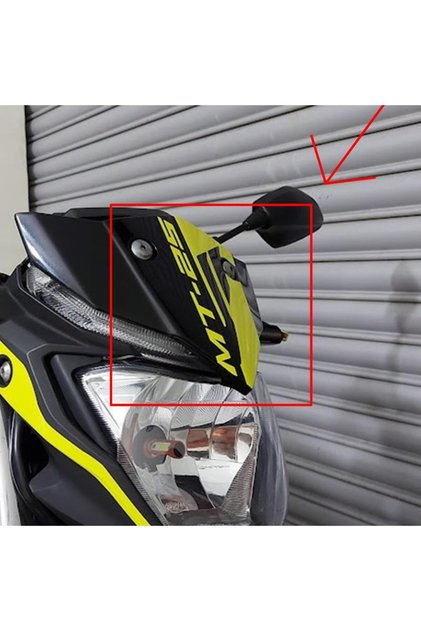 MT-25 Ön Cam Motosiklet Sticker Etiket Modeli Neon Sarı