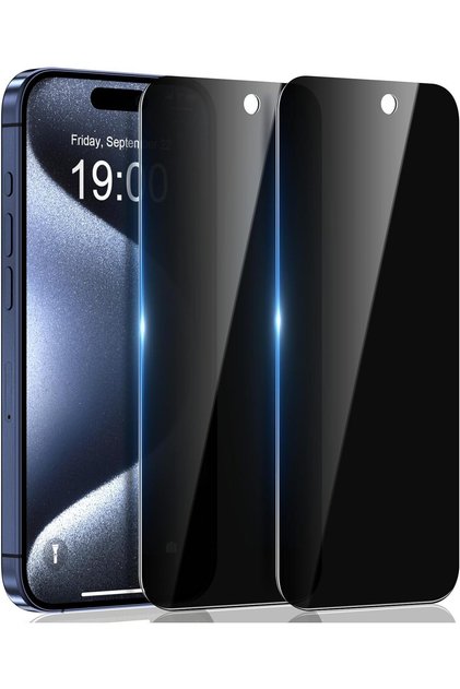 Apple iPhone 15 Pro Uyumlu Hayalet Ekran Koruyucu Tam Kapatan Gizli Tamperli Cam