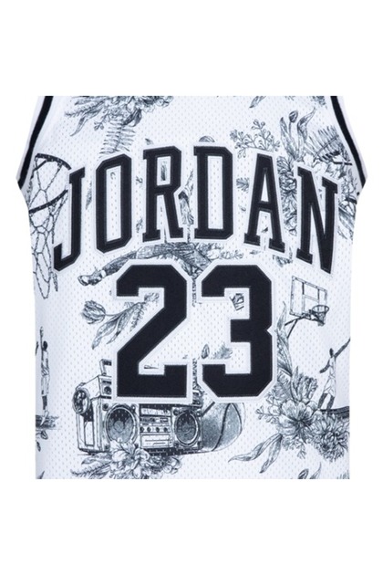 Nike JORDAN 23 BEYAZ BASKILI JERSEY ÇOCUK FORMA ATLET 95C655