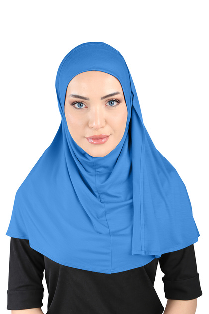 Viscose Turban Lycra Shawl - Saks - (St200), (Id 2920014)