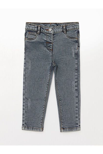 Lcw Kids Acid Washed Basic Baby Girl Jean Pants (W4)