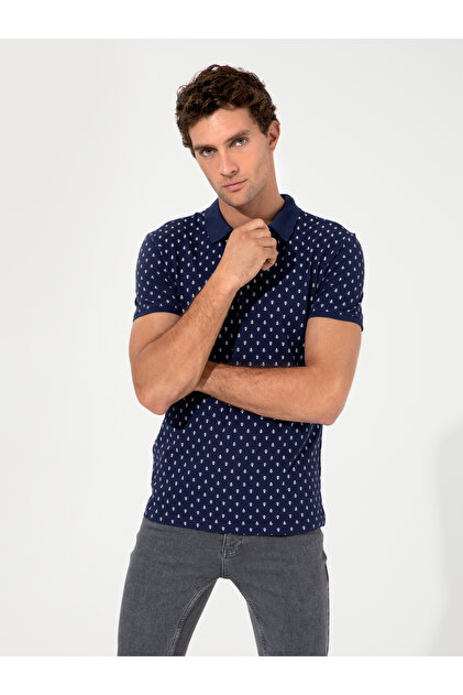 Lacivert Polo Yaka T-Shirt 50230523-VR033