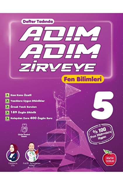 Newton Yayınları 5.Sınıf Adım Adım Zirveye Matematik + Fen