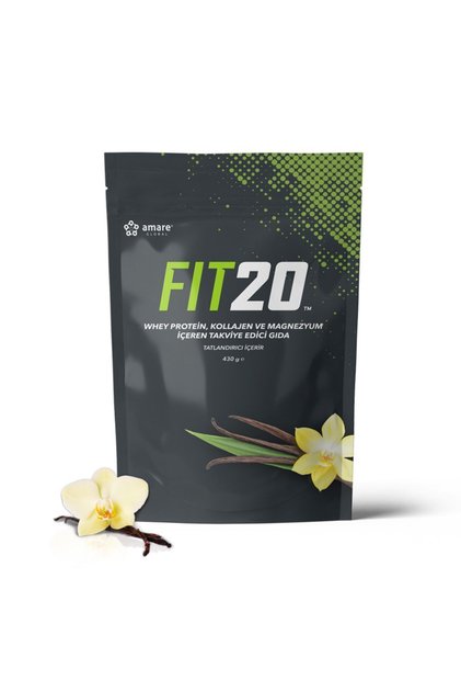 FIT20 Whey Protein Tozu 20g Protein + Kolajen İçerikli Glutensiz Sporcu Proteini