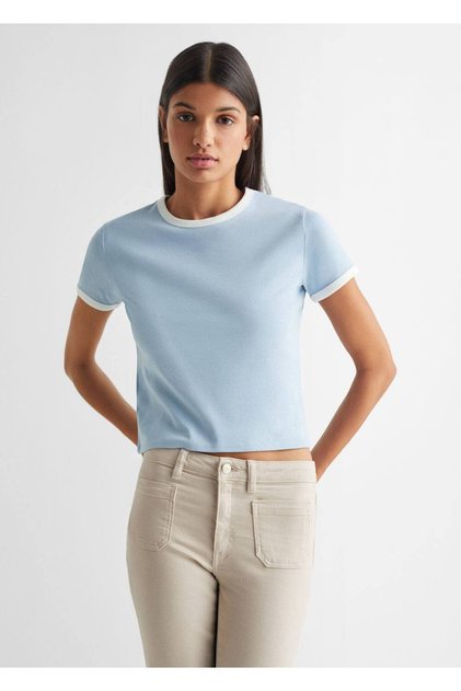 Kısa Kollu Crop Tişört