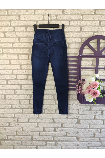 High Waist Lycra Jean Trousers 90 Cm