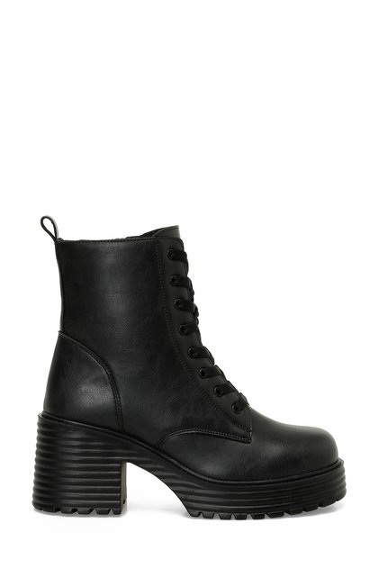 Trx24K-683 4Pr Black Women's Heeled Boots
