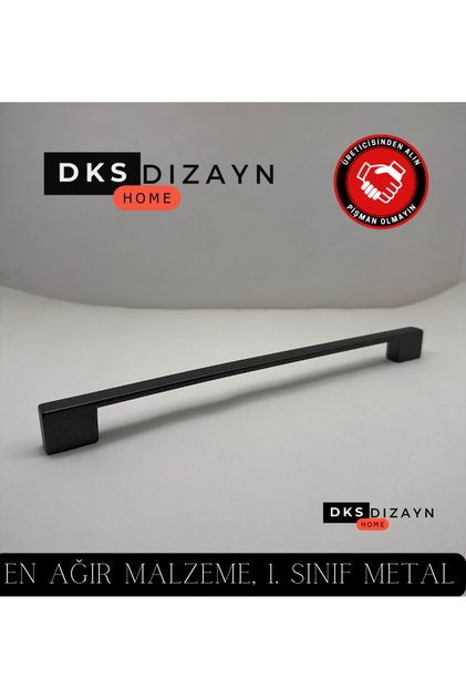 Nergis 224-256mm Matte Anthracite Handle 1St Class Metal Luxury Modern Kitchen Cabinet Drawer Handle Four Hole