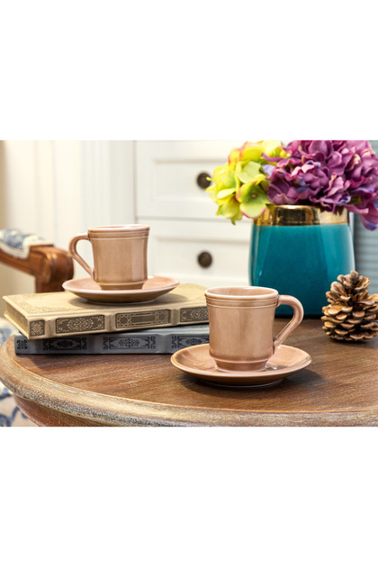 Beaute 2-Person Coffee Cup Set - Powder - 100 ml