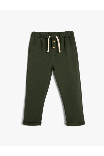 Sweatpants Tie Waist Cotton