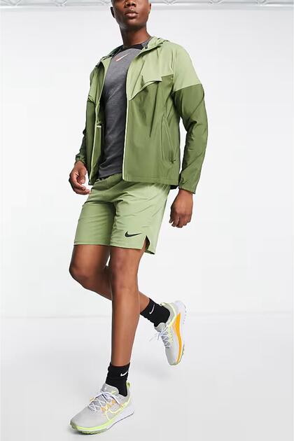Nike Windrunner Running Recoverable Packable Full-Zip Hoodie Yeşil
