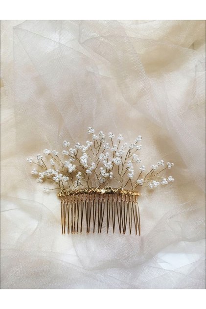 Fully Handmade Stylish And Elegant Wedding And Engagement Bridal Crown And Hair Accessory