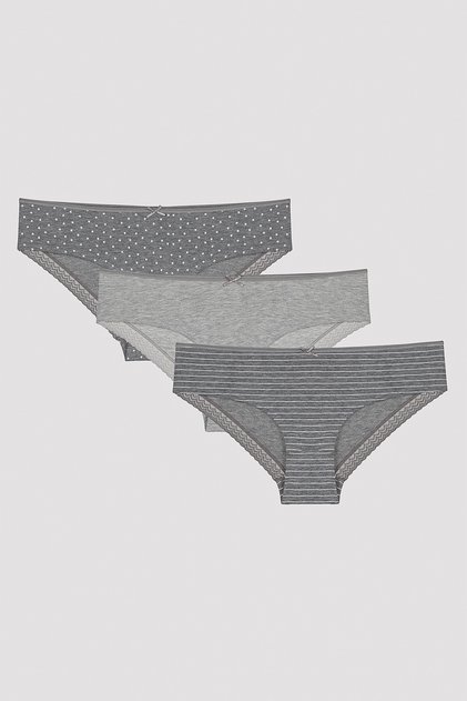 Melange 3-Piece Multicolored Hipster Panties