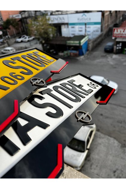 Opel Lip Model Pleksi Plakalık (1 ÇİFT, 2 ADET)