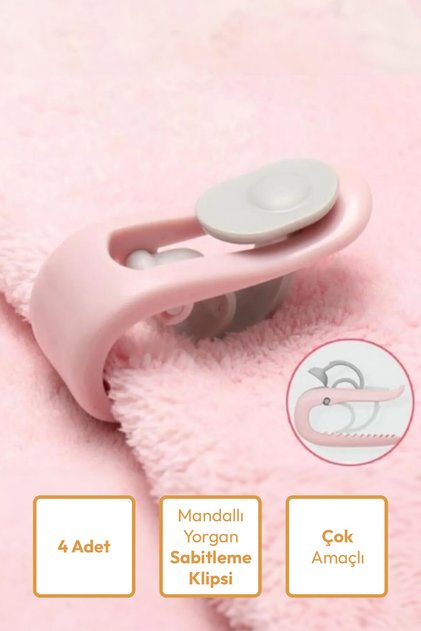 4 Pieces of Latched Quilt, Sheet, Table Cloth, Curtain Fixing Clip
