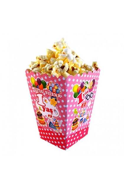 Popcorn Small Box 1 Year Old Pink