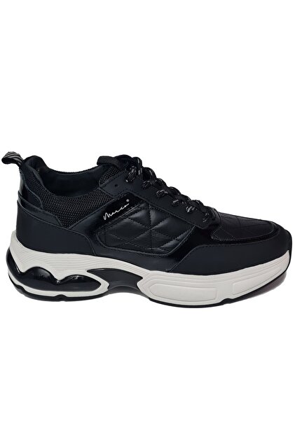 Lace-Up Quilted Pattern Patent Leather Pieced Genuine Leather Men's Casual Shoes 20338