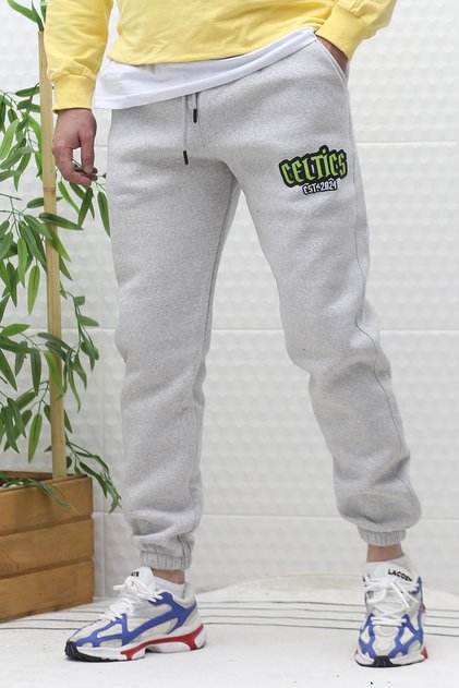 Men's Winter 3 Threaded Cotton Sweatpants Celtic Print