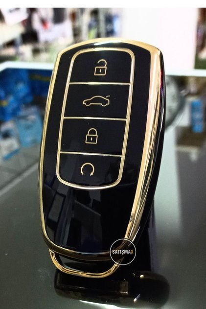 Luxury Chery Tiggo 8 Pro Omoda 5 Tiggo 7 Avantgarde Nano Key Case Black Gold Color 1St Quality