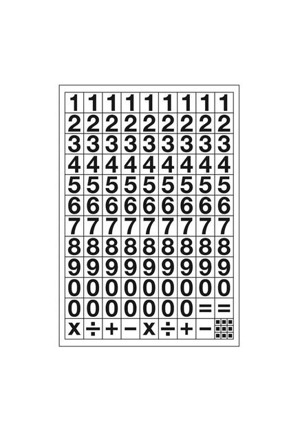 Stc-502 Number Label 10mm Bold 2 Pack