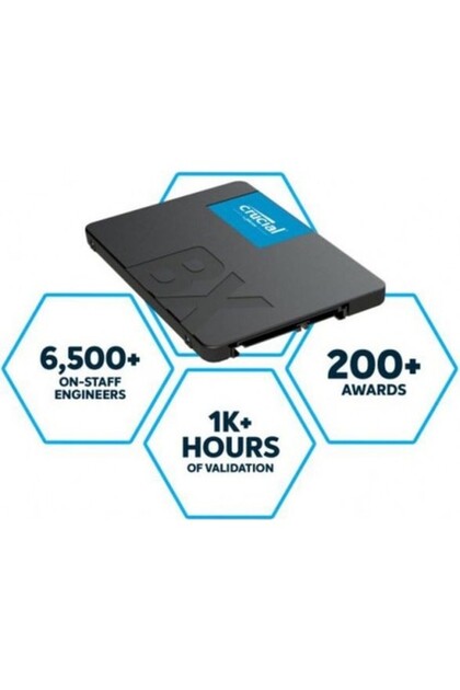 Crucial BX500 500GB SSD 550-500 3D Nand Sata 2.5 CT500BX500SSD1
