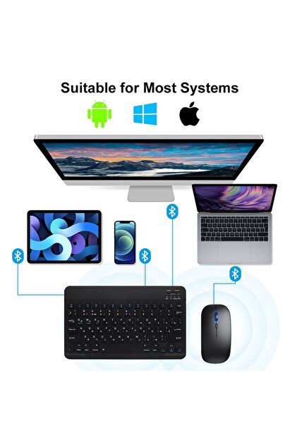 TOKQI iPad (Air 5 10.9) (10.2 `7/8/ 9) (11inç 4-5-6.Nesil) Uyumlu