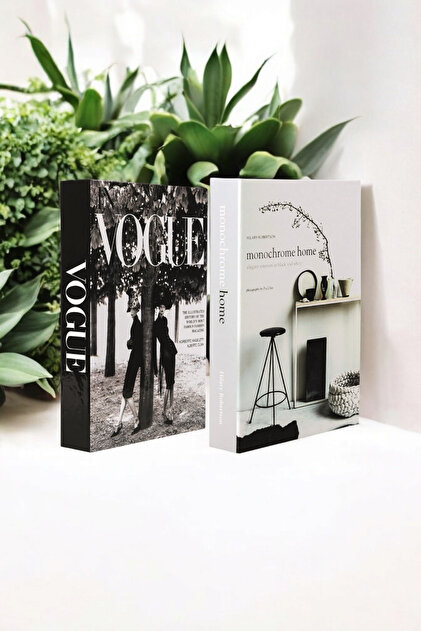 irayhomedecor 2'li Vogue & Mono Dekoratif Kitap Kutu - Fiyatı