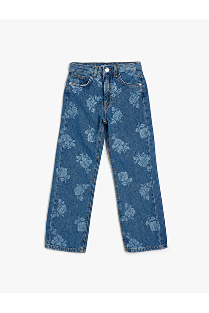5Wkg40097Ad Mid Mid Indigo Girls' Denim Trousers